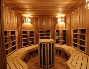 Cheap infrared sauna spa in home